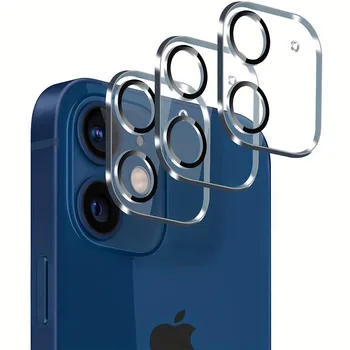 3шт Высококачественная Защитная Пленка Для Объектива Камеры Из Закаленного Стекла, Совместимая С iPhone 15 14 Pro Max 12 13 Pro Mini 11 Pro Glass