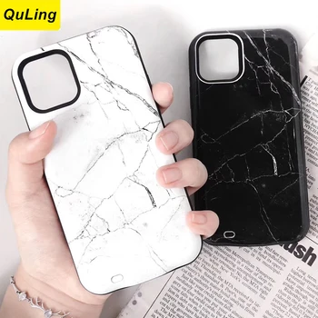 QuLing Marble Fashion для iPhone 12 Mini 12 Для Iphone 12 Pro Max, чехол для аккумулятора, зарядное устройство, блок питания.