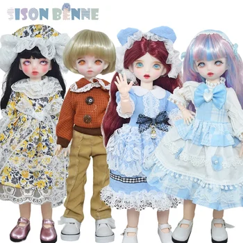Кукла SISON BENNE 1/6 с механическими шарнирами, милая кукла-девочка в одежде, парики, детская игрушка, кукла высотой 12 дюймов