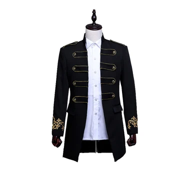 Мужской пиджак Черный смокинг с вырезом на спине Рыцарь Королевский Синий Белый свадебный пиджак Цельный Обычный элегантный костюм для дома 2023