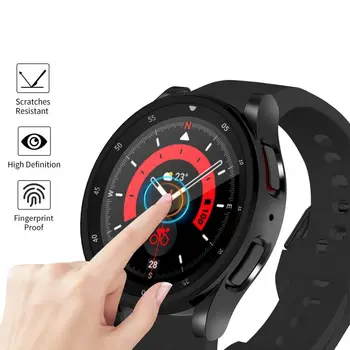 Мягкий чехол-бампер для смарт-часов, защитная пленка для экрана из ТПУ, шкала времени Samsung Galaxy Watch 5 Pro 45 мм