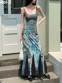 Сексуальное Элегантное платье с принтом 