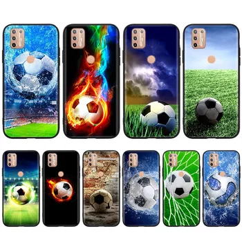 Футбольное Поле Футбольный Черный Чехол для Xiaomi Redmi Note 11 11I 11S 11T 12 8 Lite A3 10A 9C Poco C3 C40 Pro