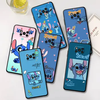 Чехол Для Xiaomi Mi Poco X3 NFC X4 Pro F3 F4 GT M3 M4 C40 F1 11T 11 Lite 5G 12 10T 9T Мягкий Чехол Для телефона Disney Cute Stitch