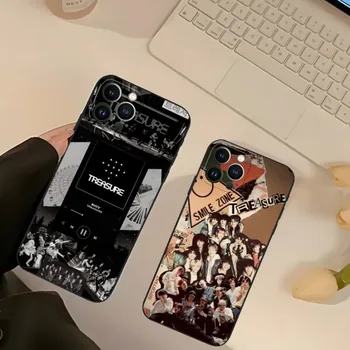 Чехол для телефона Kpop TREASURE для Iphone 14 Pro 13 11 12 Mini Max Xr X Xs 7 8 Plus 6 Чехол