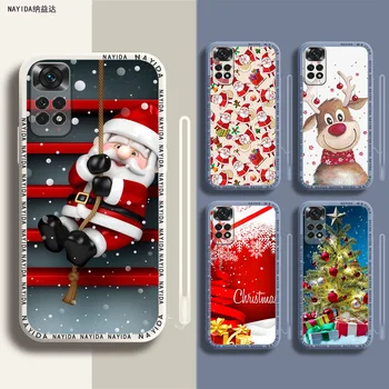 Чехол Для Телефона Xiaomi Redmi Note 12 11 12S Pro Plus 12c 11a 4G 5G Мягкий Силиконовый Чехол На Новый Год Рождество