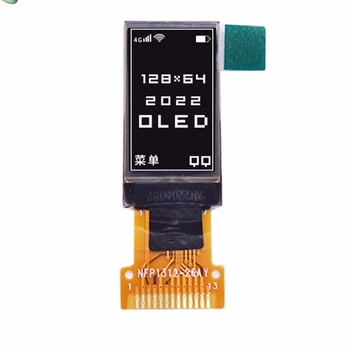 0,77-дюймовый OLED-дисплей с разрешением экрана 128 * 64 привод SSD1312, сварочный 13-контактный интерфейс SPI