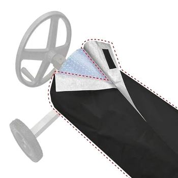 1 шт. Защитный чехол для катушки, наружные водонепроницаемые инструменты для плавания с защитой от ультрафиолета, черный