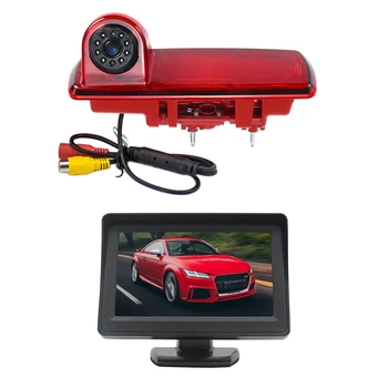 170-градусная Резервная камера заднего вида Стоп-сигнал и 4,3-дюймовый монитор для Trafic Opel/Vaxhall Vivara Custom 2014