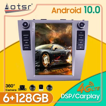 6 + 128 Г Android 10 Для Toyota camry 2006-2011 Автомобильный Стереоприемник с Экраном Tesla Radio Player Автомобильный GPS Навигационный Головной блок