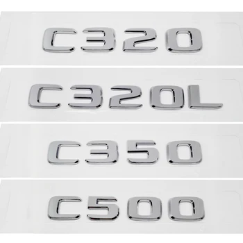 ABS Пластик C320 C320L C350 C500 Багажник Задний Логотип Значок Эмблема Наклейка Для Mercedes Benz C Class W201 W202 W203 W204 W205