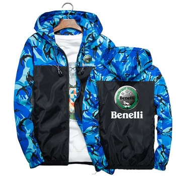 Benelli TRK 502X, мода 2023 года, новая мужская куртка, Камуфляжная ветровка на молнии, классическая приталенная толстовка с капюшоном, пальто