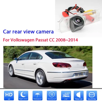 HD автомобильная CCD камера ночного видения резервного копирования заднего вида водонепроницаемая для Volkswagen Passat CC 2008 2009 2010 2011 2012 2013 2014