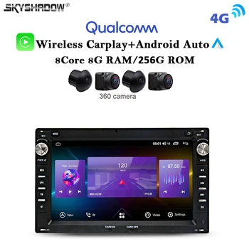 Qualcomm 8G + 256G Carplay Android 13,0 IPS Автомобильный DVD-плеер GPS WIFI Bluetooth RDS Радио Для VW Passat B5 Golf 4 Polo Bora Jetta T5