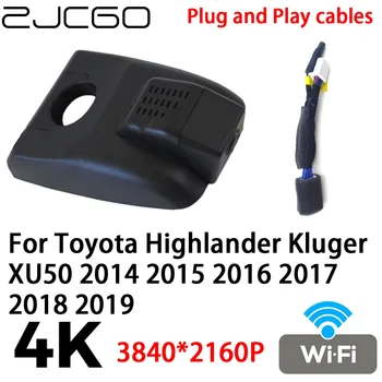 ZJCGO 4K 2160P Видеорегистратор Dash Cam Камера видеомагнитофон Подключи и играй для Toyota Highlander Kluger XU50 2014 2015 2016 2017 2018 2019