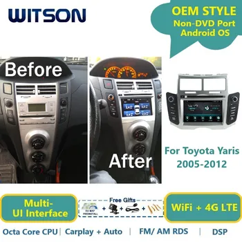 Автомагнитола WITSON Android 13 для Toyota Yaris 2005-2012 Car Raido GPS Navi Carplay Multimedia WiFi Головное устройство автомобиля