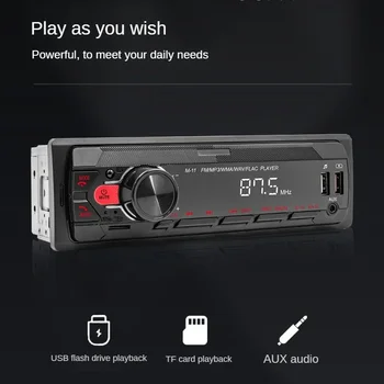 Автомобильное радио Стерео MP3-плеер 1 DIN Car Stereo M11 Single DIN Bluetooth-Совместимый Встроенный В Приборную Панель Головной блок FM-Цифровой Медиаплеер