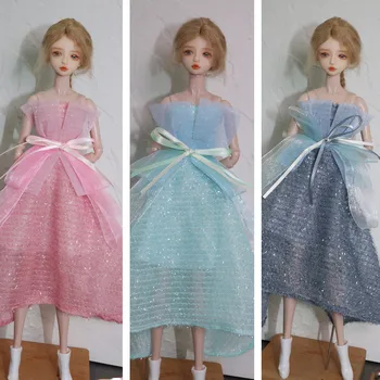 Блестящее кружевное платье/платье принцессы с бабочкой, свадебное платье, юбка/30 см, кукольная одежда, наряд для 1/6 Xinyi FR ST Куклы Барби