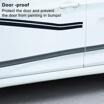 Виниловая пленка для обертывания капота из углеродного волокна премиум-класса, защитные накладки на пороги автомобиля, защитная пленка для багажника от столкновений