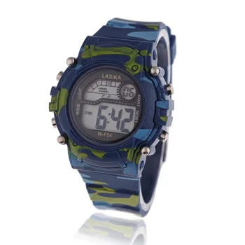 детские спортивные часы, водонепроницаемые камуфляжные электронные ручные часы для экспедиций на открытом воздухе, многофункциональные цифровые наручные часы для мальчиков