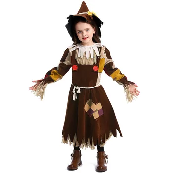 Детский сценический костюм ведьмы-цветочной феи для косплея на Хэллоуин.