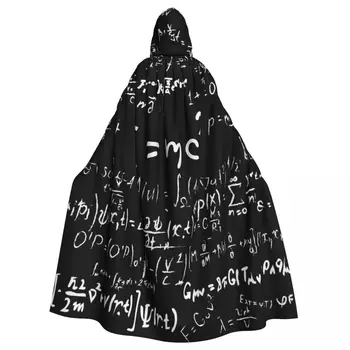 Длинный плащ-накидка Научные формулы и расчеты по физике и математике Плащ с капюшоном Пальто Осенние толстовки
