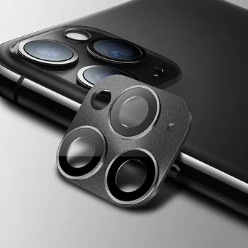 Для iPhone 11/11Pro для iPhone 11 PRO MAX Объектив Класса Люкс 2-го поколения 3D Матовая Задняя Камера Металлическая Стеклянная Крышка объектива Протектор