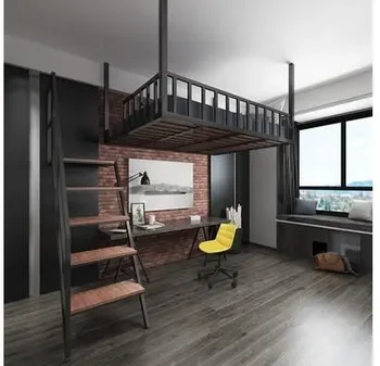 Железный гамак в европейском стиле, гамак для взрослых, многофункциональная студенческая кровать, современная простая квартира в башне, подвесная кровать на возвышении