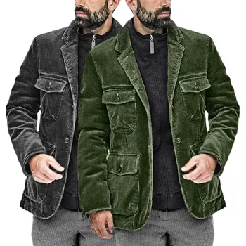 Зимняя новая мужская верхняя одежда, повседневная модная однотонная куртка