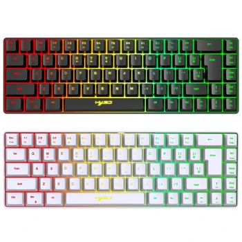 Игровая мембранная клавиатура V200 с 68 клавишами и 20+ RGB подсветкой