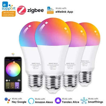 Интеллектуальное Микро-Подключение ZigBee Цветовой Температуры RGBCW Google Control Home Портативное Голосовое Управление Новое приложение Для управления WiFi Smart Light