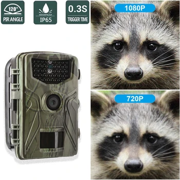 Камера слежения за охотничьими тропами 1080P, камера наблюдения за дикой природой HC804A, инфракрасные камеры ночного видения, фотоловушки для диких животных
