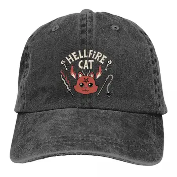Многоцветная Шляпа Остроконечная Женская Кепка Satanicat Cat Club Satanic Персонализированные Защитные Шляпы С Козырьком