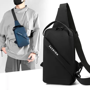 Модная мужская сумка через плечо, нейлоновая водонепроницаемая поясная сумка для занятий спортом на открытом воздухе, бегом, велоспортом, Многофункциональная дорожная сумка для телефона, сумки