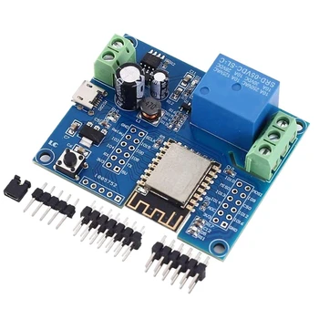 Модуль релейного контроллера 10X WIFI, DC 5V 8V-80V Модуль беспроводного контроллера ESP8266 ESP-12F для приложения IOT Smart Home
