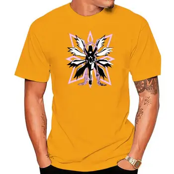 Мужская футболка с коротким рукавом Angewomon Digimon Футболка с круглым вырезом Женская футболка