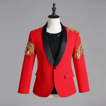 Мужской пиджак профессионального пошива 2023, свадебное платье, повседневный приталенный блейзер в британском стиле с цветными блестками, повседневный приталенный блейзер в британском стиле