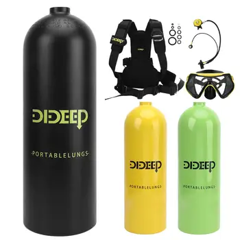 Набор для дайвинга с портативным резервуаром DIDEEP объемом 4 л с клапаном для рюкзака: тренируйтесь дышать под водой