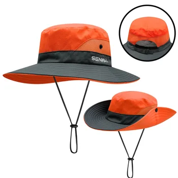Новые шляпы для пар, женские Летние быстросохнущие Солнцезащитные шляпы Рыбака, мужские Джокерские Складные шляпы-ведра с большими широкими полями