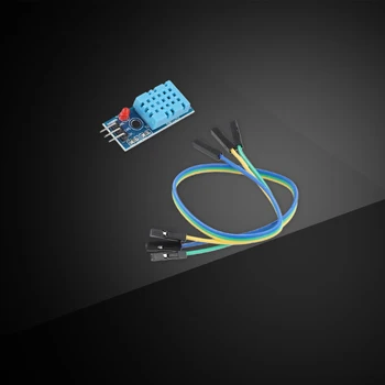 Плата датчика температуры и влажности DHT11 с кабельным сенсорным модулем, диапазон измерения температуры по одной шине 0-50 ℃ для Arduino
