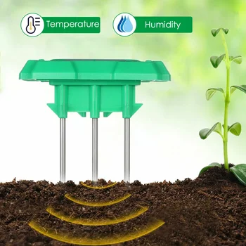 Приложение BT контролирует температуру почвы, датчик влажности, измеритель орошения, почвенный термометр, датчик влажности Работает с интеллектуальным таймером подачи воды