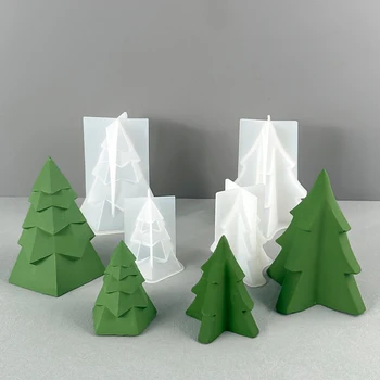 Силиконовые формы для Рождественской елки, формы для ароматических свечей ручной работы, Рождественский подарок, принадлежности для вечеринок, домашний декор, ремесла