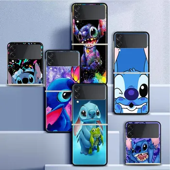 Тонкий складной чехол Lilo Stitch Disney для Samsung Galaxy Z Flip3 Flip 4 Flip5 5G Flip 3 Чехол для мобильного телефона Funda