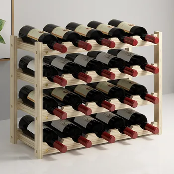 Украшение стойки для красного вина из массива дерева, шкаф, Решетка, Маленький, современный, Простой, бытовой