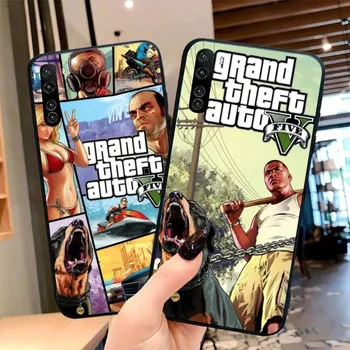 Чехол для смартфона GTA Grand Theft Auto для OPPO Find X5 X3 X2 A93 Reno 8 7 Pro A74 A72 A53 Черный Мягкий Чехол для телефона Funda